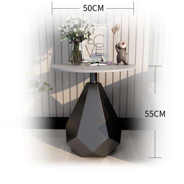 SEDIA Modern Round Marble Couch Side Table Stylish And Functional