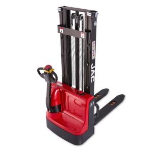 China JAC Mechanical pedestrian Electric Straddle Pallet Stacker Forklift 1T on sale