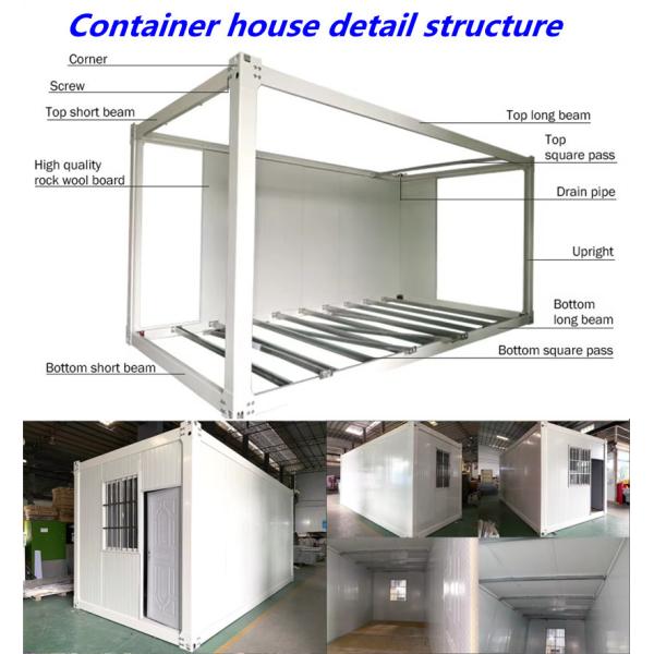 Warehouse Flat Pack Container Homes With Light Steel Structure Easy Install