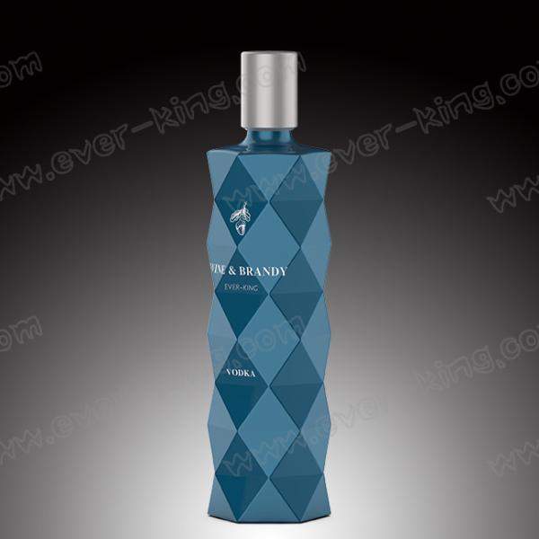 Custom Vodka Glass Bottle Decal Surface Handling With Cork