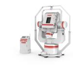 The three-axis turntable generates motion excitations such as angular position,