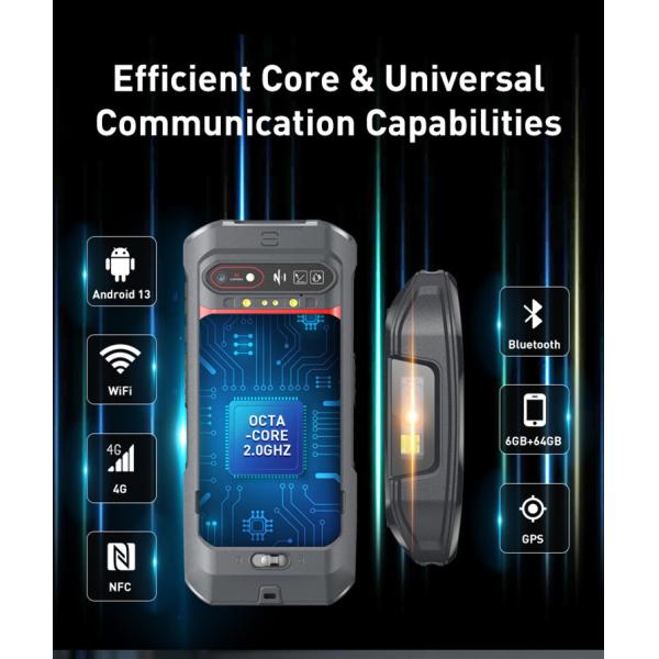 Customized Handheld Terminal Mobile Android Pda Devices IP66 With Sound Notification Support