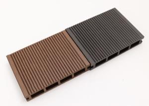 China Outdoor Wood Grain WPC Decking 3D Embossed Wooden Plastic Composite Flooring on sale