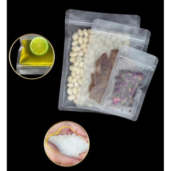 Multiple Size Clear Matte Plastic Packaging 80-140mic CPP Zipper Packing Bags