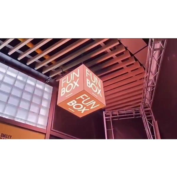 Quality 5 Faces Indoor Advertising LED Cube Display Magic Shaped Screen P2.5 for sale