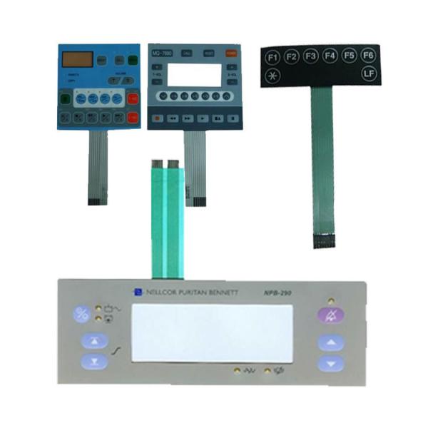 Quality Waterproof Custom Keyboard Pad PET PC 3M Adhesive Industrial Membrane Keyboard for sale