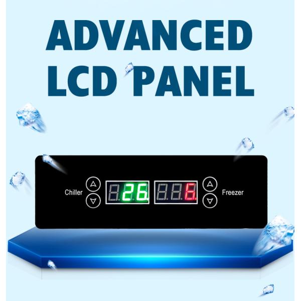 Commercial Double Door Upright Freezer R134a Vertical Display Chiller