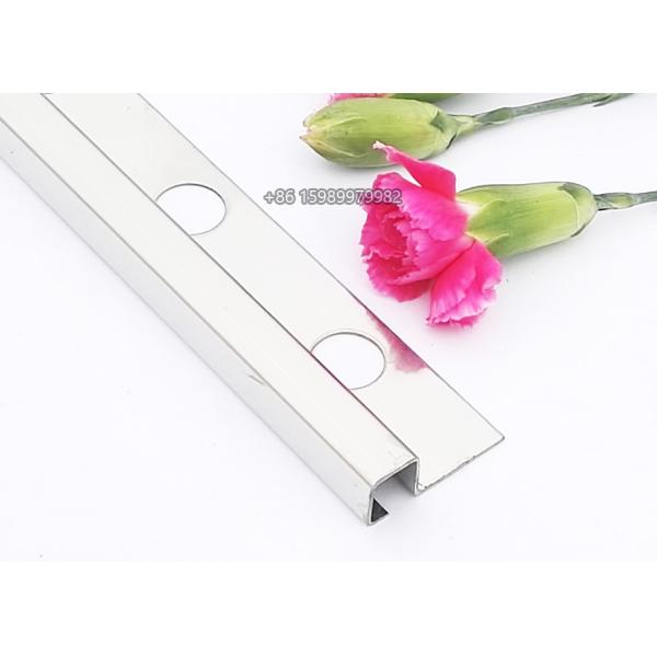 Mirror Effect Stainless Steel Tile Trim with 8mm / 10mm square edge