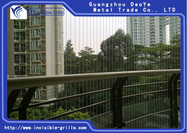 Quality School Fixed Invisible Grille With Improved Fire Escape Multiple Cables for sale