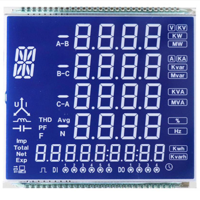 Custom Made Reflective Positive Segment LCD Display Panel TN STN FSTN Factory