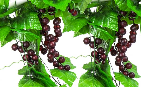 Meiliy 5pcs Artificial Greenery Chain Grapes Vines