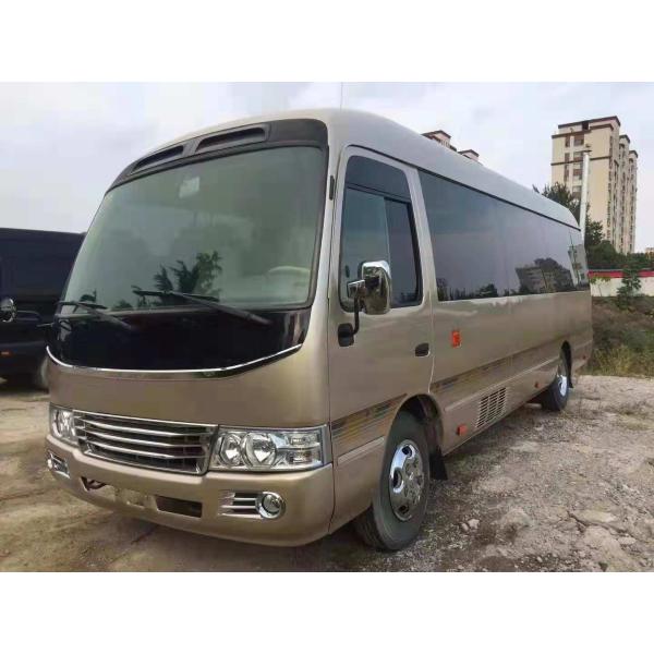 23-29 Seats Used Toyota Coaster Bus With Air Conditioner 2TR Engine