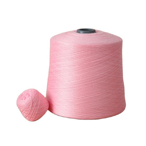 Quality 28s/2 Practical Viscose Staple Yarn , Multipurpose Spun Polyester Yarn Crochet for sale
