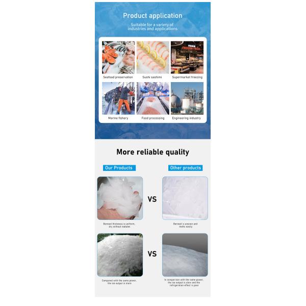5ton Freshwater Flake Ice Machine 50Hz 3 Phase Ice Flake Making Machine
