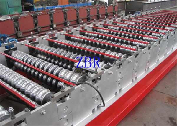 Quality 1250MM Width Glazed Roofing Corrugated Sheet Roll Forming Machine Low Noise for sale