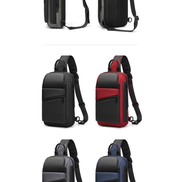 Casual Mens Sling Bag Single Shoulder Crossbody Bag Collapsible