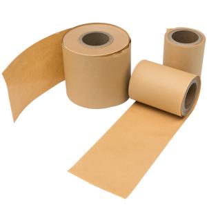 Brown 80GSM 90GSM Custom Printed Kraft Paper Roll Virgin Pulp