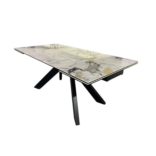 1800*1000mm Extendable Ceramic Dining Table Elegant Ceramic Extending Table
