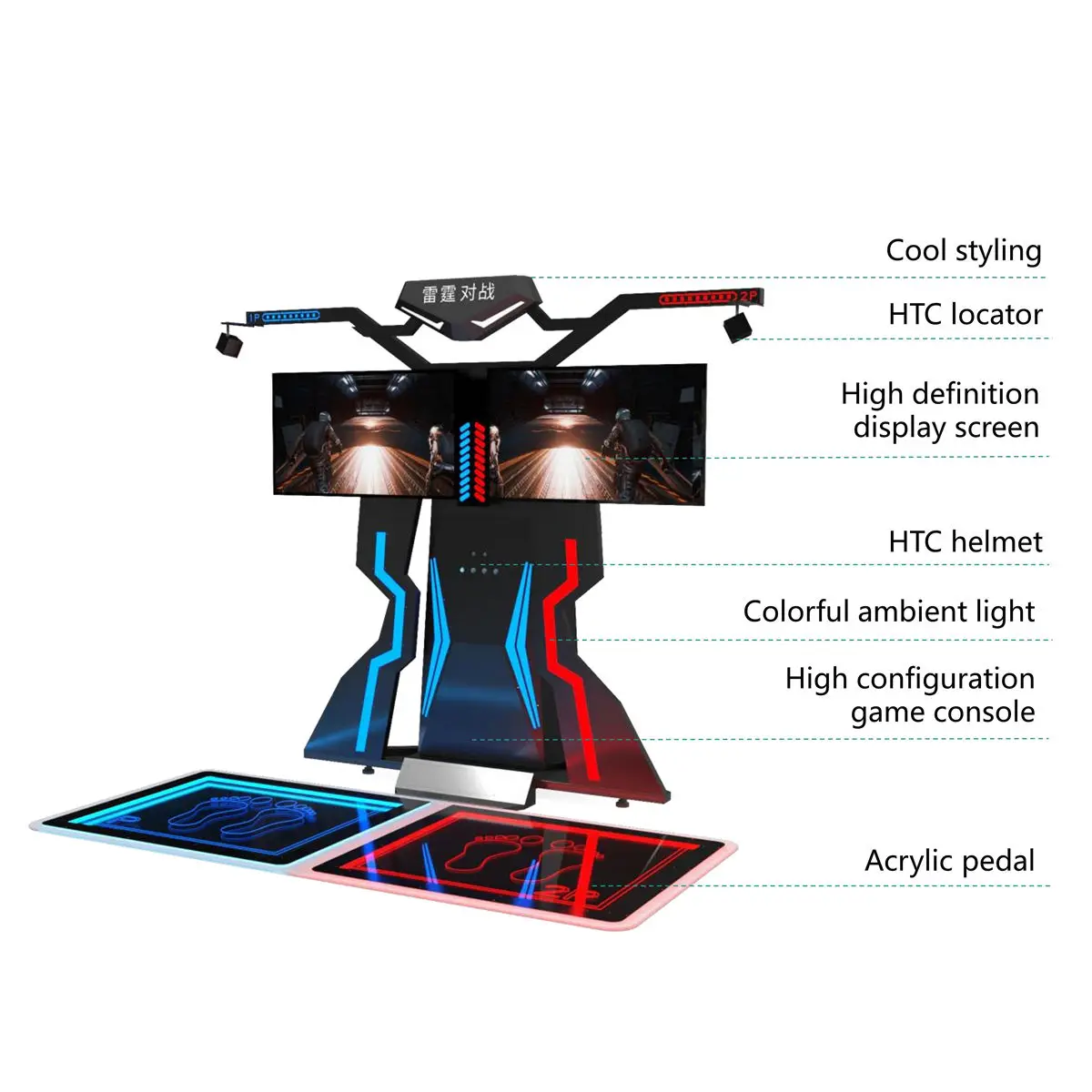 Easy Operate VR Shooting Game Machine for Entertainment Place Suitable For Development VR System