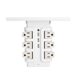 China Wall Power Socket with Surge Protector ETL cETL Passed 6Way 3USB on sale