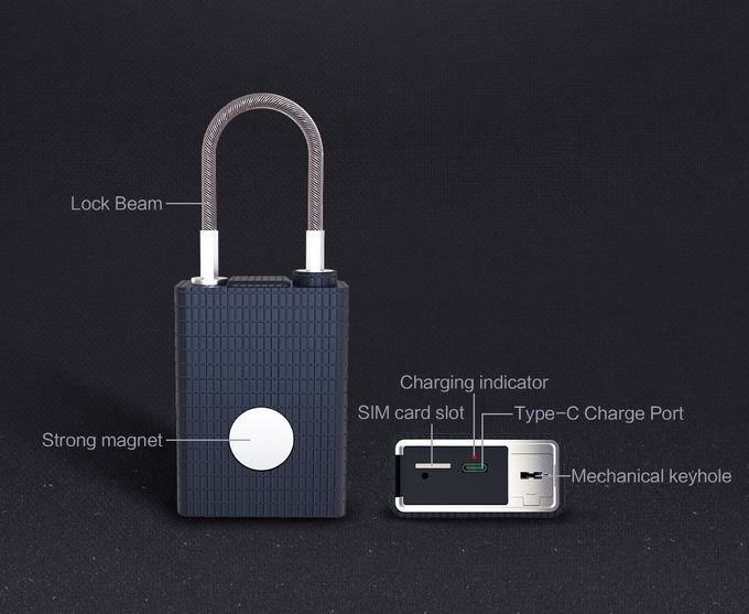 Vehicle Shiping Remote Control Padlock NFC NB IoT Dual Platform