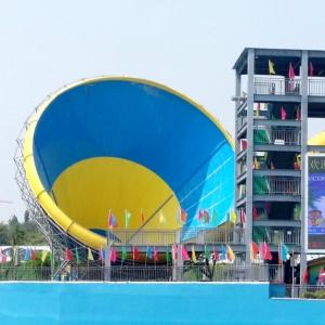 China Big Fiberglass Tornado Water Slide For Adults , 14.6m Platform Height wholesale