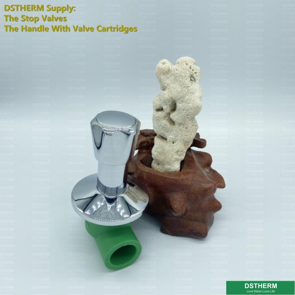 Round Hexagonal Handle Brass Insert For Stop Valve Top Parts Cartridges