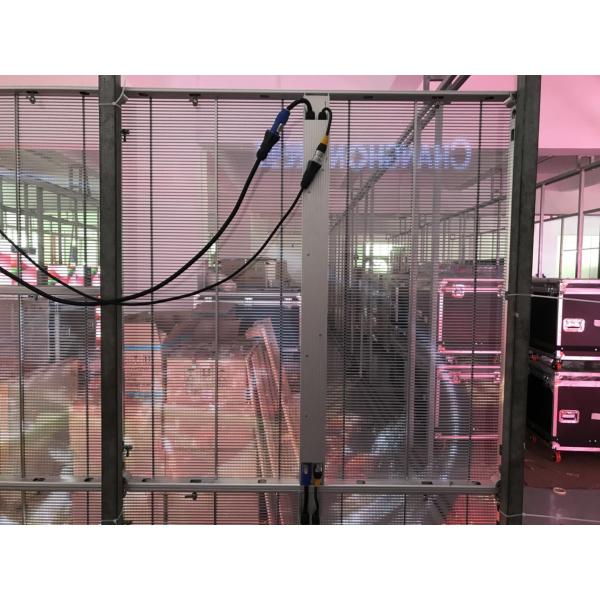 IP33 Indoor P2.6x5.2 Transparent LED Video Screen 1mx1m