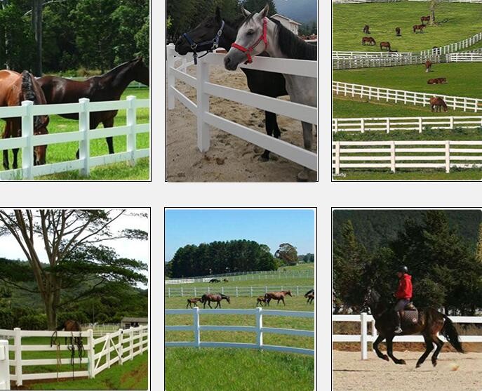 100% Virgin Material Durable 2rails 3rails PVC Paddock Horse Fence Farm Fence
