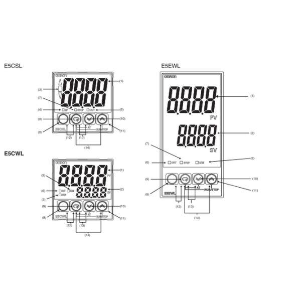 Digital Temperature Thermostat E5CWL-R1TC pt100 Temperature Senor Intelligent