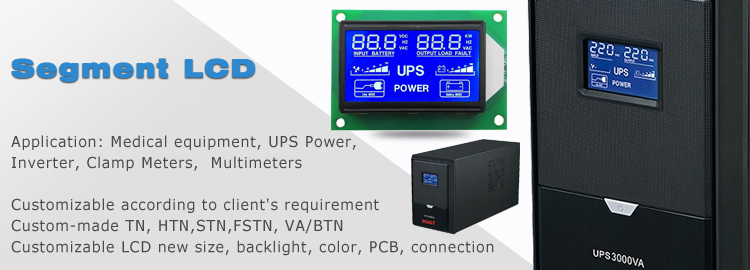 Tn Htn Stn LCD UPS Power Display Modules COB LCD Custom 7 Segment Display for Inverter LCD Screen