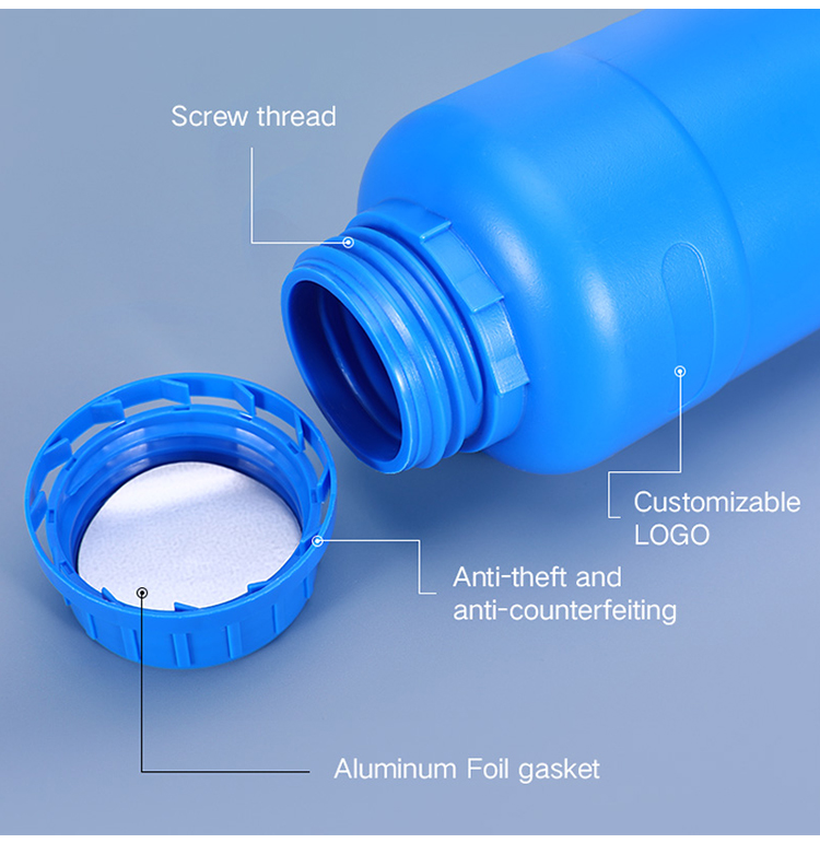 250ml-1000ML HDPE Recycling Plastic Containers Logo Printing For Pill Packing