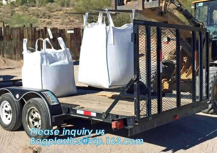 polypropylene woven plastic jumbo bag pp big bag for sand, building material, 500kg-1000kg PP Woven Jumbo Bag Big Bag wi