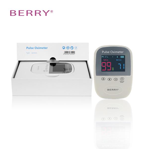 Quality Safety Battery Lock Hand Held Pulse Oximeter With Spo2 Probe Sensor for sale