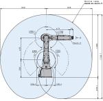 Automatic Handling Kawasaki Robot RS007L 6 Axis Industrial Robot Arm