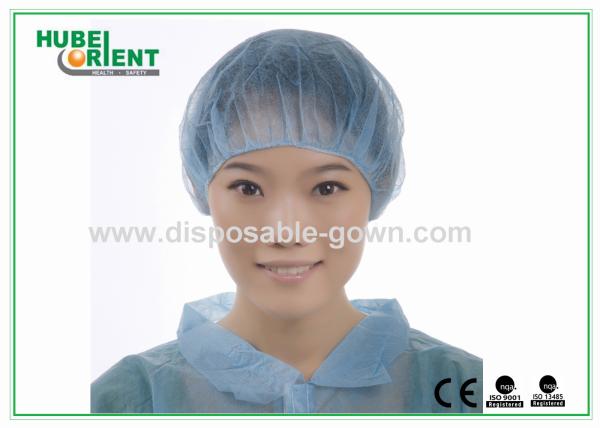 Quality Soft Non Woven Bouffant Cap Breathable Disposable Head Cap with Elastic for sale