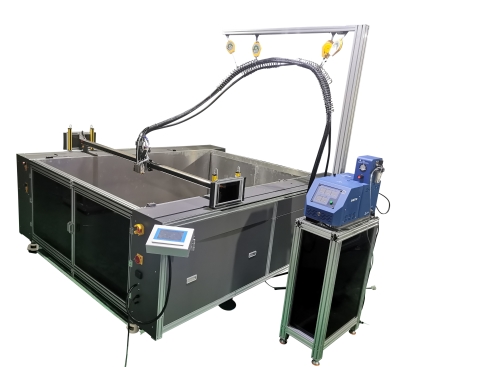 XY gluer glue plotter gluing machine for Corrugated POS/POP displays (FSDUs, CDUs, dump bins)