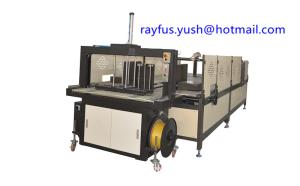 China Inline Carton Box Stitching Machine Pp Belt Heated Joint With Automatic Folder Gluer Stitcher wholesale