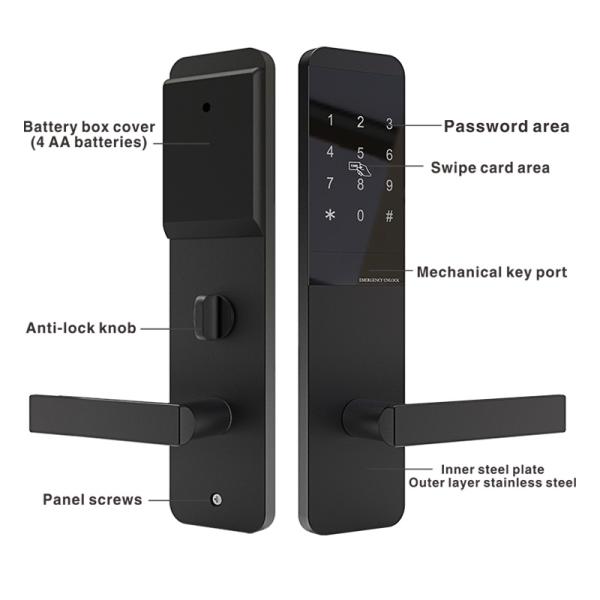 Digital Smart Door Lock Hotel RFID Card Password Door Lock System With TTlock