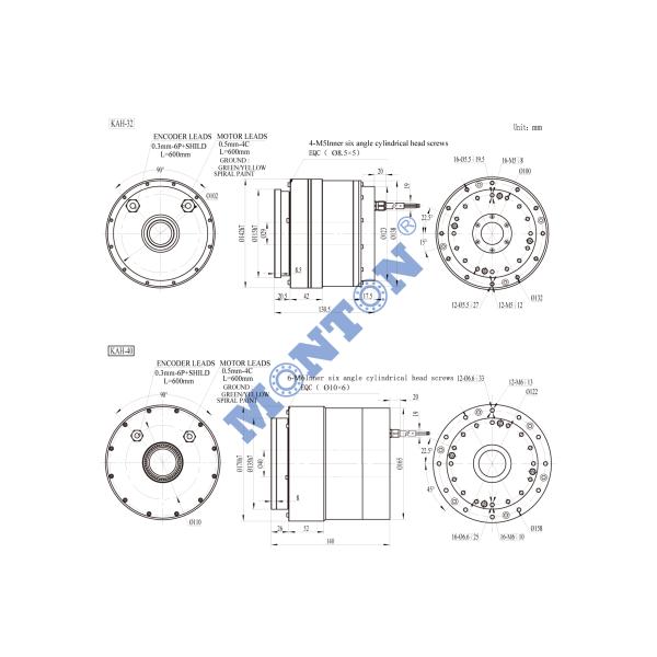 KAH-40CL3NE Harmonics gear actuator AC Servo Actuator