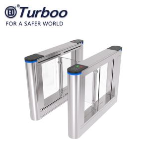 Security Systems Swing Optical Barrier Turnstiles For Access Control Biometric Gate