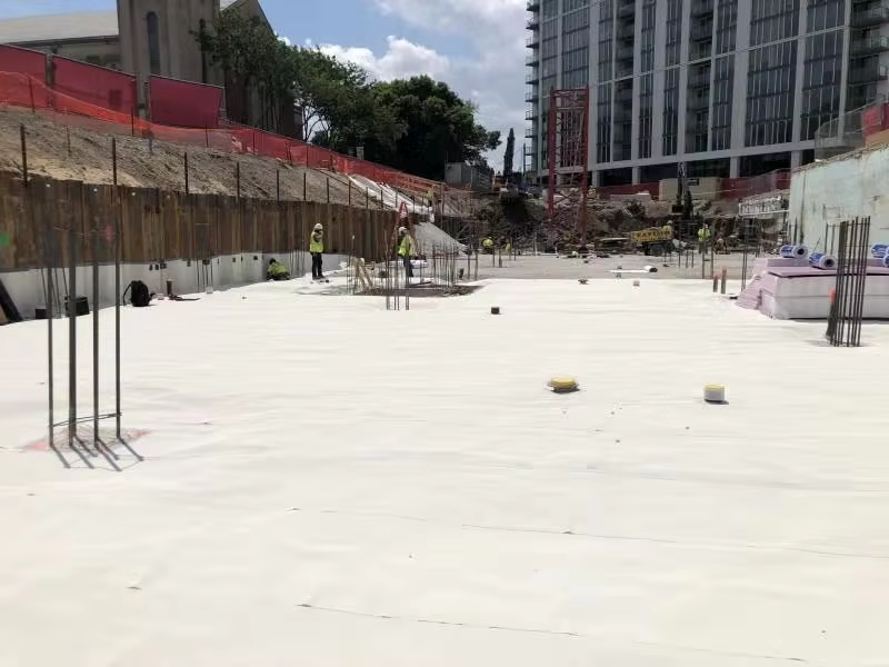 Adhesive surface Good stability, 2.0mm in thickness HDPE Waterproofing Membrane