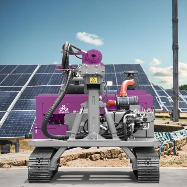 Pile Driving Equipment Groundwork Solar Pile Drilling Rig Hydraulic Screw Pile Driver