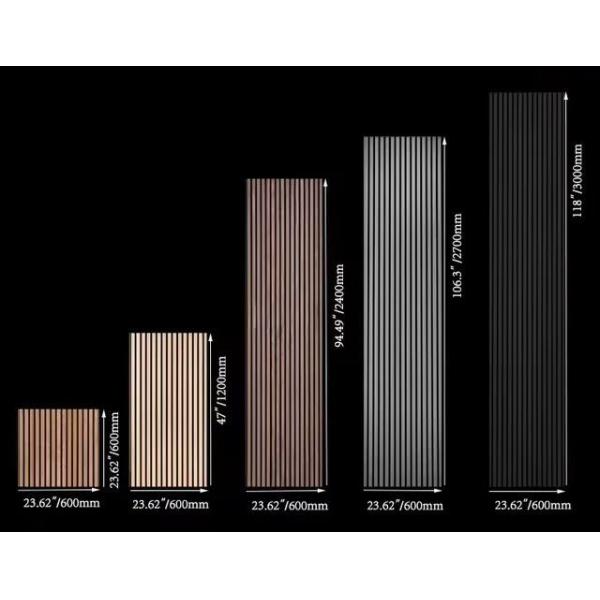 Walnut Wood MDF Slatted Acoustic Panels Sound Absorbing For Interior Wall And Ceiling