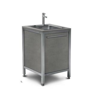 China Moistureproof Aluminium 304SUS Modular Kitchen Cabinets With Wheels wholesale