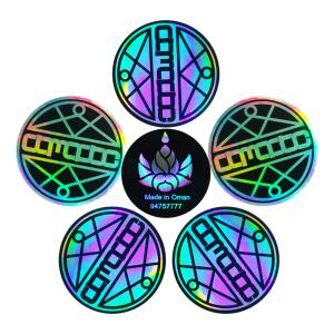 China Custom Shapes Brand Protection 3D Holographic Stickers wholesale