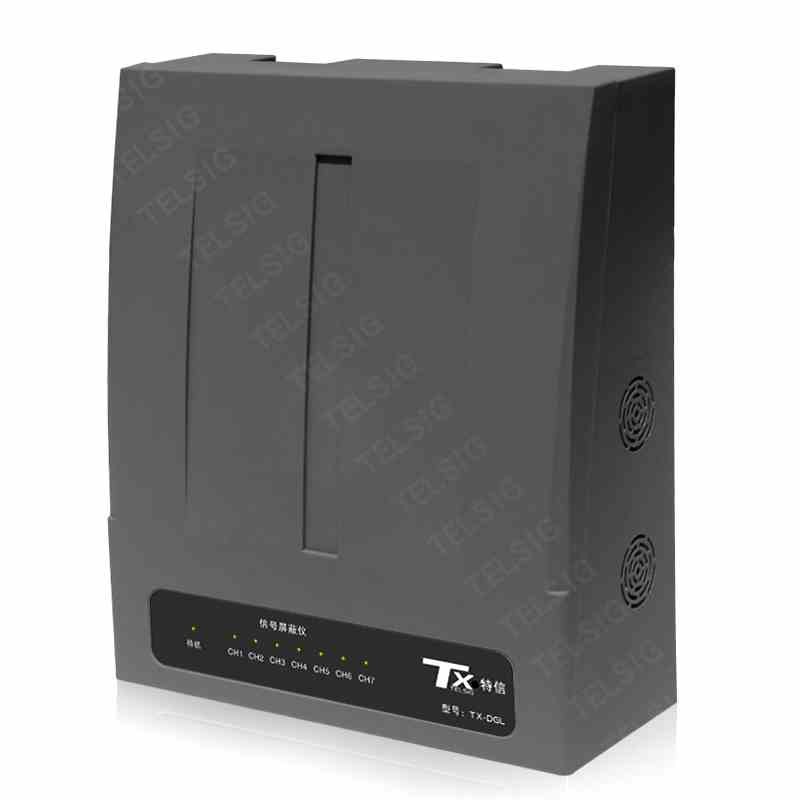 Mobile Phone Wireless Signal Jammer Black Color Built In Antenna 5.0kg Weight