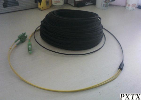 Quality LSZH Simplex Duplex FTTH Fiber Optic Cable Single Mode With SC Fast Connector for sale