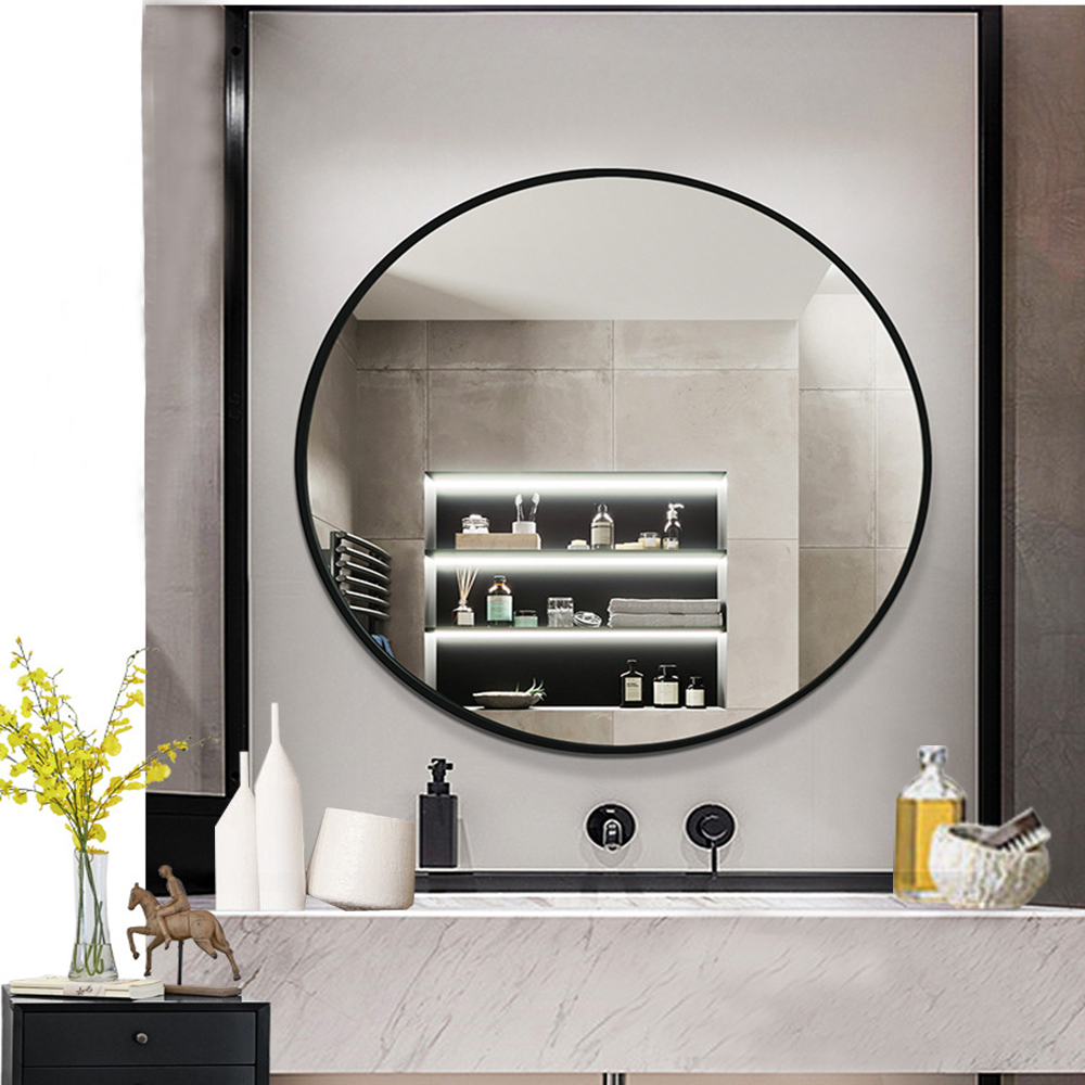 Stylish Metal Frame Wall Mirror for Bedroom Salon Bathroom Decoration in Customized Siz