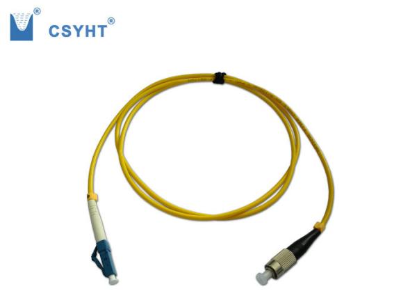 Quality Hybrid Single Mode Fiber Optic Patch Cord , FC - SC FC - LC Fiber Patch Cord for sale